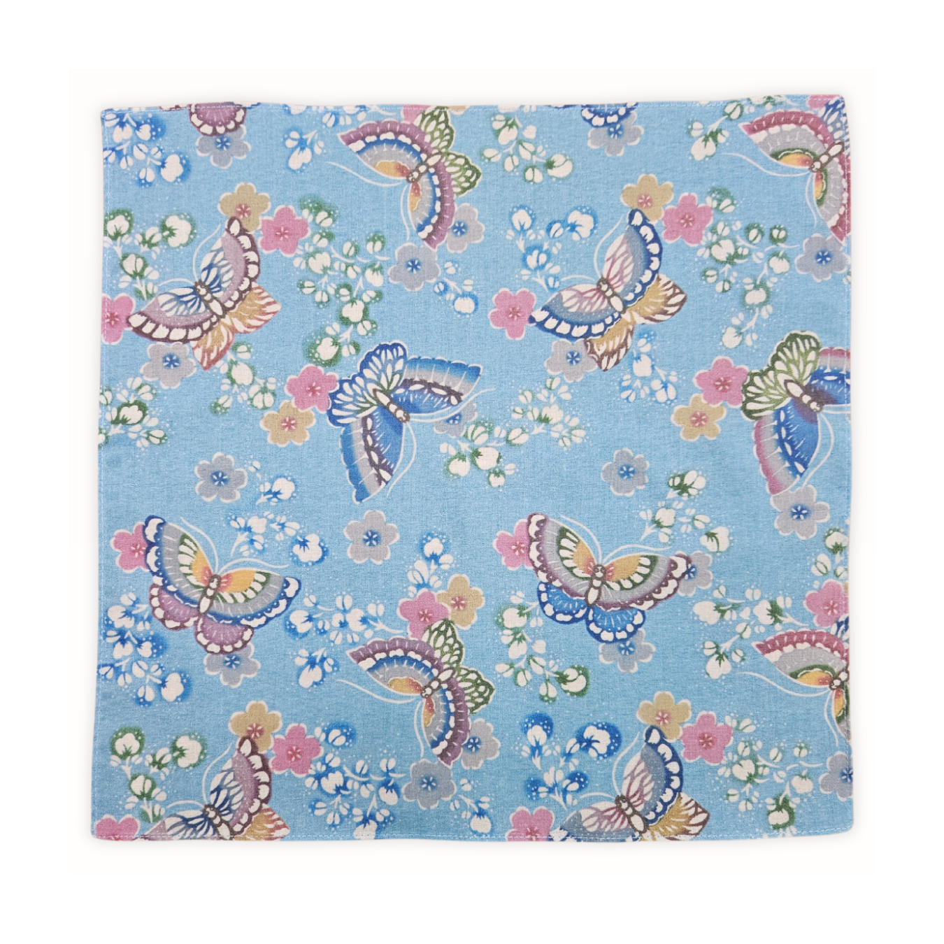 琉球びんがたハンカチ　蝶に花橘