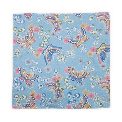 琉球びんがたハンカチ　蝶に花橘