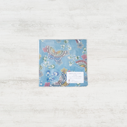 琉球びんがたハンカチ　蝶に花橘