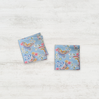 琉球びんがたハンカチ　蝶に花橘