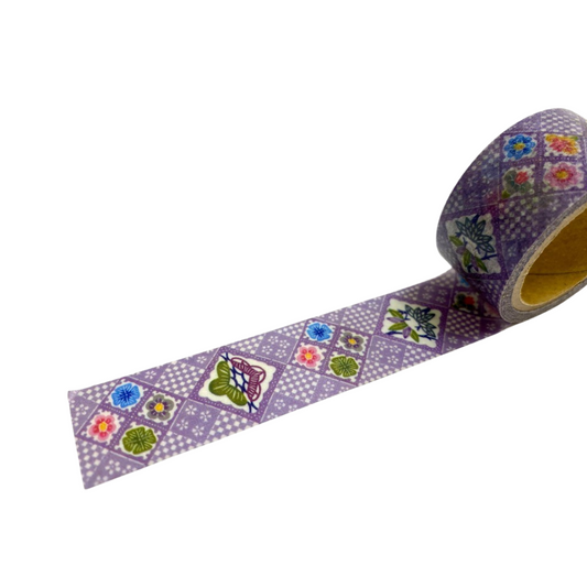 琉球びんがたマスキングテープ(梅竹桜市松文様)